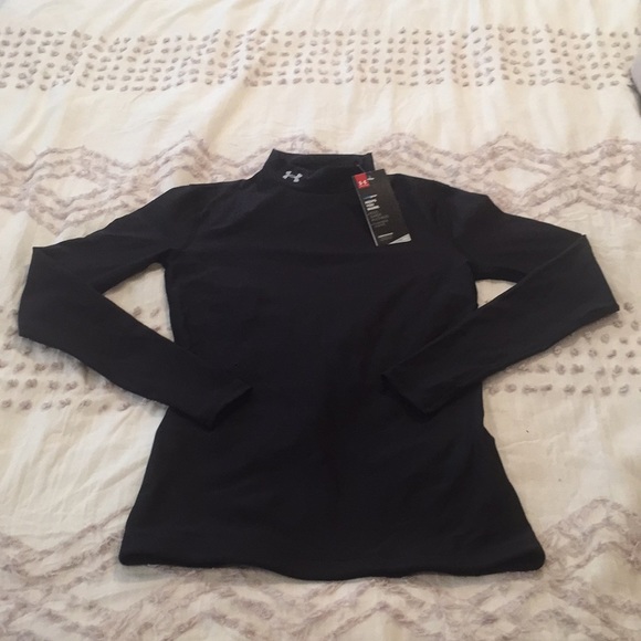 under armour women's fitted coldgear mockneck shirt